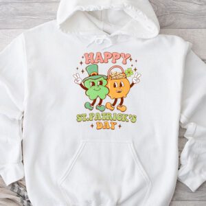 Happy St Patricks Day Shamrock Clover For Women Kids Hoodie