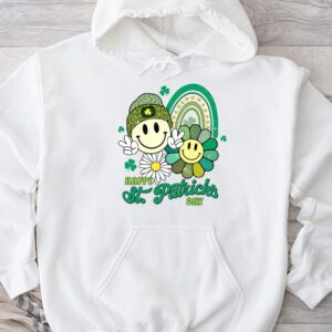 Happy St Patricks Day Shamrock Clover For Women Kids Hoodie