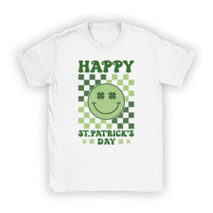 Happy St Patricks Day Shamrock Clover For Women Kids T-Shirt