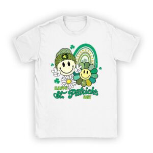 Happy St Patricks Day Shamrock Clover For Women Kids T-Shirt