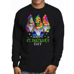 Happy St. Patricks Day Gnome Shamrock Saint Patrick Irish Longsleeve Tee 3 1