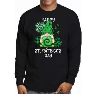 Happy St. Patricks Day Gnome Shamrock Saint Patrick Irish Longsleeve Tee 3 3