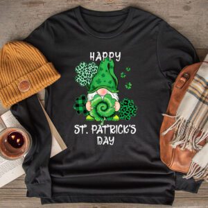 Happy St. Patrick’s Day Gnome Shamrock Saint Patrick Irish Longsleeve Tee