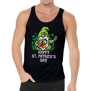 Happy St. Patricks Day Gnome Shamrock Saint Patrick Irish Tank Top 3 1