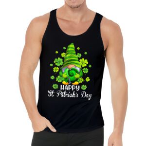 Happy St. Patricks Day Gnome Shamrock Saint Patrick Irish Tank Top 3 2