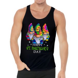 Happy St. Patricks Day Gnome Shamrock Saint Patrick Irish Tank Top 3