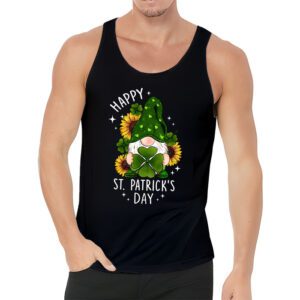 Happy St. Patricks Day Gnome Shamrock Saint Patrick Irish Tank Top 3 4