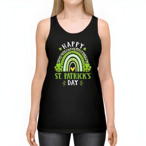 Happy St. Patricks Day Leopard Print Rainbow Shamrock Irish Tank Top 2 1