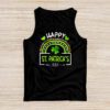 Happy St. Patricks Day Leopard Print Rainbow Shamrock Irish Tank Top