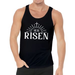 He Is Risen Cross Jesus Religious Easter Day Christians Tank Top 3 1