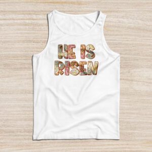 He Is Risen Cross Jesus Religious Easter Day Christians Tank Top