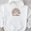 He Is Risen Rainbow Leopard Happy Easter Day Christian Jesus Hoodie