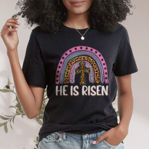 He Is Risen Rainbow Leopard Happy Easter Day Christian Jesus T Shirt 1 7