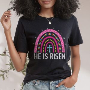 He Is Risen Rainbow Leopard Happy Easter Day Christian Jesus T Shirt 1 8