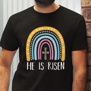 He Is Risen Rainbow Leopard Happy Easter Day Christian Jesus T Shirt 2 2
