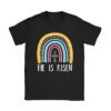 He Is Risen Rainbow Leopard Happy Easter Day Christian Jesus T-Shirt