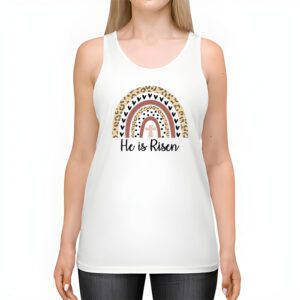 He Is Risen Rainbow Leopard Happy Easter Day Christian Jesus Tank Top 2 1