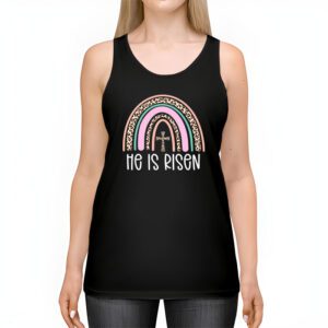 He Is Risen Rainbow Leopard Happy Easter Day Christian Jesus Tank Top 2 5