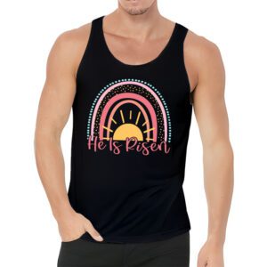 He Is Risen Rainbow Leopard Happy Easter Day Christian Jesus Tank Top 3 6