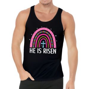 He Is Risen Rainbow Leopard Happy Easter Day Christian Jesus Tank Top 3 8