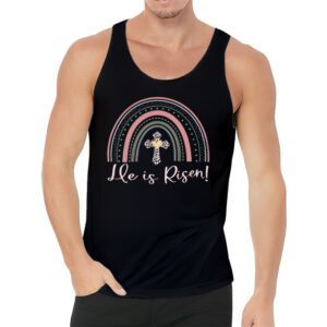 He Is Risen Rainbow Leopard Happy Easter Day Christian Jesus Tank Top 3 9