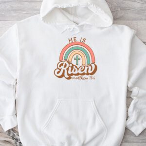 He is Risen Jesus Christian Happy Easter Floral Wreath Women Hoodie