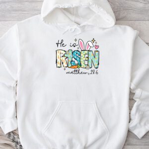 He is Risen Jesus Christian Happy Easter Floral Wreath Women Hoodie