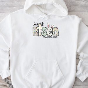 He is Risen Jesus Christian Happy Easter Floral Wreath Women Hoodie