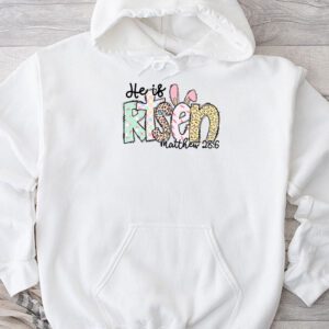 He is Risen Jesus Christian Happy Easter Floral Wreath Women Hoodie