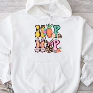 Hip Hop Easter Shirt Women Girls Leopard Print Plaid Bunny Hoodie