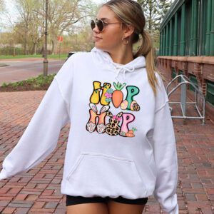 Hip Hop Easter Shirt Women Girls Leopard Print Plaid Bunny Hoodie 2 10