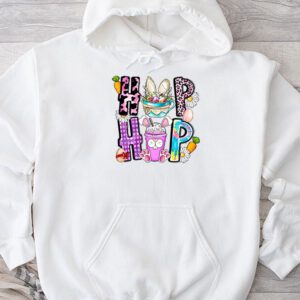 Hip Hop Easter Shirt Women Girls Leopard Print Plaid Bunny Hoodie