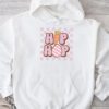 Hip Hop Easter Shirt Women Girls Leopard Print Plaid Bunny Hoodie