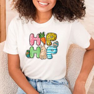 Hip Hop Easter Shirt Women Girls Leopard Print Plaid Bunny T Shirt 1 2