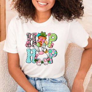 Hip Hop Easter Shirt Women Girls Leopard Print Plaid Bunny T Shirt 1