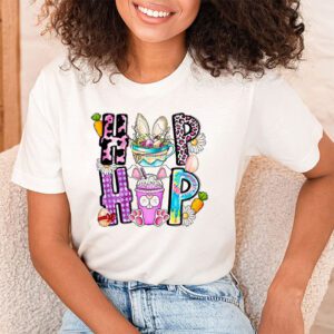 Hip Hop Easter Shirt Women Girls Leopard Print Plaid Bunny T Shirt 1 4