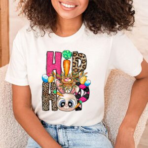 Hip Hop Easter Shirt Women Girls Leopard Print Plaid Bunny T Shirt 1 7