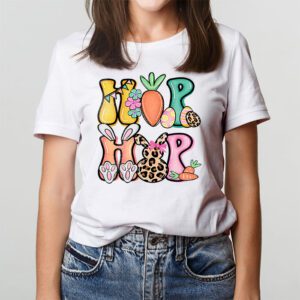 Hip Hop Easter Shirt Women Girls Leopard Print Plaid Bunny T Shirt 2 10