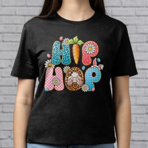 Hip Hop Easter Shirt Women Girls Leopard Print Plaid Bunny T Shirt 2 11