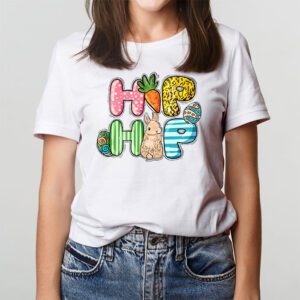 Hip Hop Easter Shirt Women Girls Leopard Print Plaid Bunny T Shirt 2 2