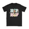 Hip Hop Easter Shirt Women Girls Leopard Print Plaid Bunny T-Shirt