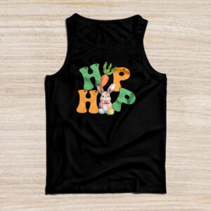 Hip Hop Easter Shirt Women Girls Leopard Print Plaid Bunny Tank Top