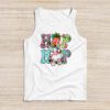 Hip Hop Easter Shirt Women Girls Leopard Print Plaid Bunny Tank Top