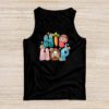 Hip Hop Easter Shirt Women Girls Leopard Print Plaid Bunny Tank Top