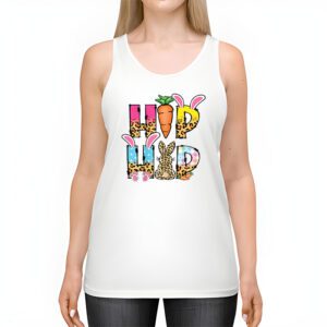Hip Hop Easter Shirt Women Girls Leopard Print Plaid Bunny Tank Top 2 3