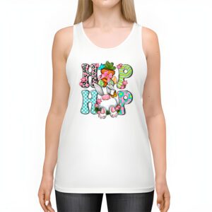 Hip Hop Easter Shirt Women Girls Leopard Print Plaid Bunny Tank Top 2