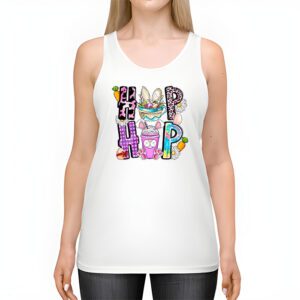 Hip Hop Easter Shirt Women Girls Leopard Print Plaid Bunny Tank Top 2 4