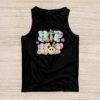 Hip Hop Easter Shirt Women Girls Leopard Print Plaid Bunny Tank Top