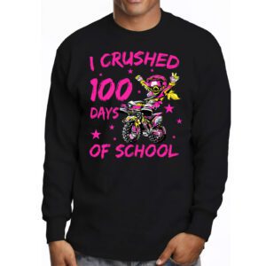 I Crushed 100 Days Of School Dirt Bike For Boys Longsleeve Tee 3 3