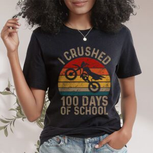 I Crushed 100 Days Of School Dirt Bike For Boys T Shirt 1 2